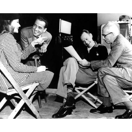 

To Have and Have Not Humphrey Bogart Lauren Bacall Howard Hawks on set 8x10