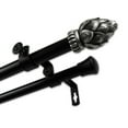 thumbnail image 3 of InStyleDesign  13/16" Two Tone Ornate Collection Double Curtain Rod Lux Finial 48, 3 of 4