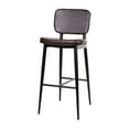 thumbnail image 4 of Flash Furniture Kenzie Collection 31"H Square Adjustable Mid Back Barstool, Brown, 4 of 7