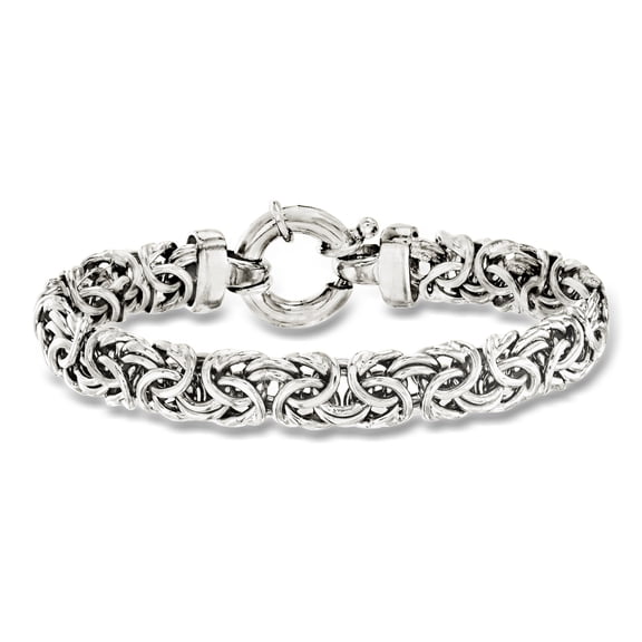 Ross-Simons Sterling Silver Medium Byzantine Bracelet For Women, Women's, Adult