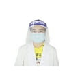 thumbnail image 3 of Safety Face Shield All-Round Protection Cap with Clear Wide Visor Spitting Anti-Fog Lens, Lightweight Transparent Shield with Adjustable Elastic Band for Men Women 10063, 3 of 8