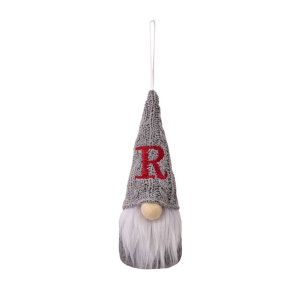 Zhourta Christmas Hanging Gnomes Faceless Doll 26 Letters Rudolph Plush Gnome Christmas Tree Decorations for Christmas Home Decor Indoor Christmas Gifts