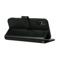 thumbnail image 5 of Flower Embossed Wallet Case for iPhone XS Max, Durable PU Leather Flip Folio Case with Card Slots Magnetic Closure Kickstand and Wrist Strap Shockproof Purse Cover for iPhone XS Max(6.5 inch),Black, 5 of 12