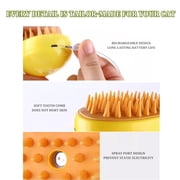 Steamy Cat Brush, 4 in 1 Multifunctional Cat Steamy Brush, Steam Cat Hair Brush for Massage, Cat Brush with Steam, Pet Steam Brush for Removing Tangled And Loose Hair