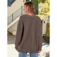 thumbnail image 3 of Women's Cardigan, New Cardigan Large Button Fashion Top, 3 of 5