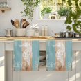 thumbnail image 4 of Coastal Sea Horse Kitchen Towels Set of 2, Summer Coral Ocean Vintage Wood Absorbent Dish Towels for Kitchen, Microfiber Hand Towel, Quick Drying Tea Towel for Cleaning Decorative Dishcloths, 4 of 7