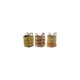 thumbnail image 2 of Set Of Three Multi-Colored Woven Jute Baskets With Handles, 2 of 2
