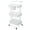 White, variant on Moclever 3 Tier Storage Cart, 16.14x14.56x33.85in Rolling Utility Cart with Mesh Baskets Lockable Wheels 360 Degree Rotatable Hanging Box Hooks Bedroom Bathroom Kitchen, Black