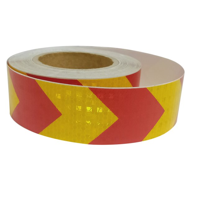 Cinta Reflectante FLhrweasw Flecha Cinta Marca Advertencia Rojo Amarillo