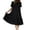 Black, variant on Tqcoqu Women's Summer Short Sleeve Dresses Ruffle Tiered Swing Loose Fit Dress,Black,Women's S-XXXL