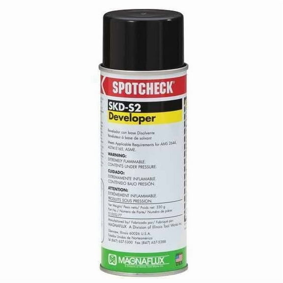 Magnaflux Dye Penetrant Developer, 11.6 oz, Aerosol Can, White SKD-S2