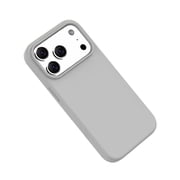 Minimalist Silicone Case for iPhone 17 Pro Max - Gray