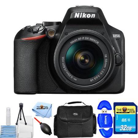 Nikon D3500 DSLR Camera with 18:55mm VR Lens Starter Kit USA Model