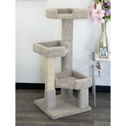 New Cat Condos 3 Level Solid Wood Kitty Tree