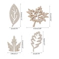 thumbnail image 2 of 50PCS Leaf Shape Cutouts Unfinished Slices Leaf Shaped Slices for Painting Ornament Home Decoration, 2 of 6