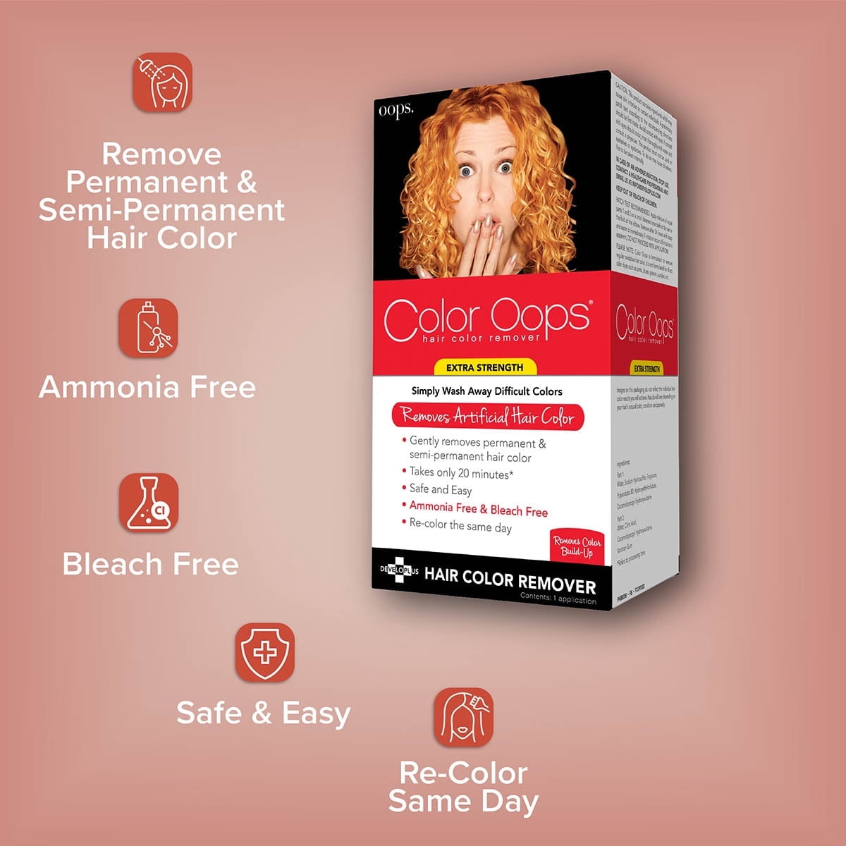 Color Oops Extra Strength Hair Color Remover, Bleach-Free Dye Corrector