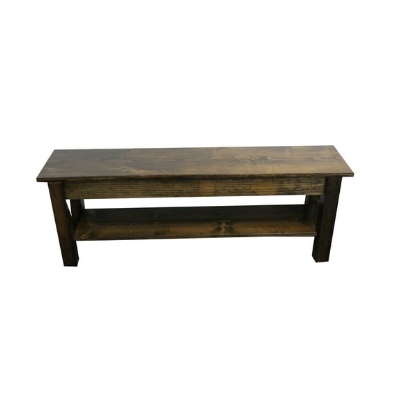 YUKON BENCH WITH SHELF-36