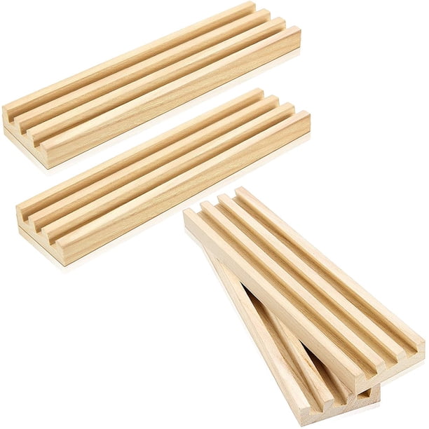 Wooden Domino Racks Domino Trays Holders Organizer Natural Wood Domino ...