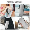 thumbnail image 6 of Honeii Silver Glitter Print Neoprene Glasses Case,Spacious for Sunglasses and Eyeglasses,Zipper Eyeglass Case With Belt Clip, 6 of 6