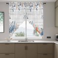 thumbnail image 4 of Eucalyptus Leaves Starfish Swag Valances for Windows 2 Pack Shells Summer Ocean Wood Grain Swag Kitchen Curtains 63 Inches Long Rod Pocket Short Window Treatment for Kitchen Bathroom 36"x63", 4 of 9
