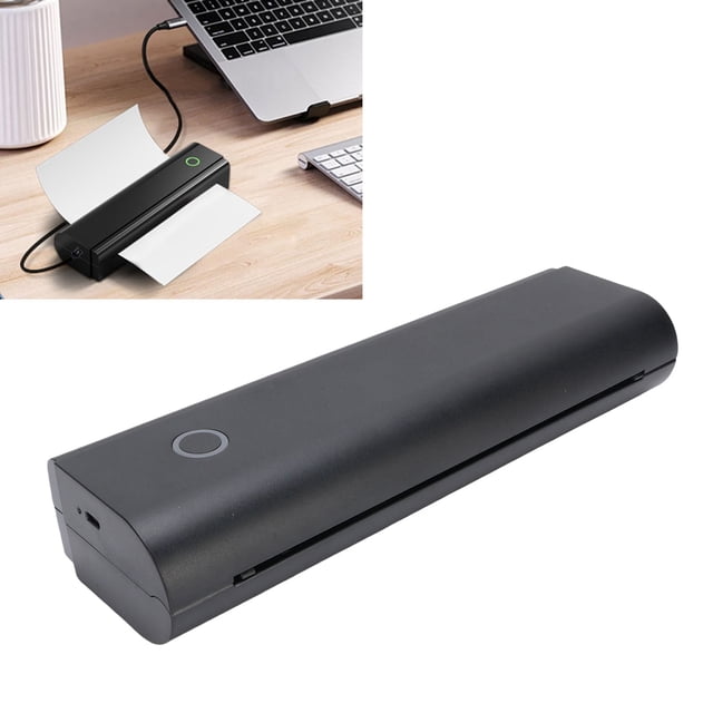 Compact Printer, Portable Inkless Printer 203DPI Accuracy for Home Use for 210/216mm Paper