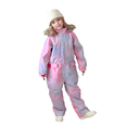 thumbnail image 3 of Kid's One Piece Snowsuits Overalls Ski Suits Jackets Coats Jumpsuits Winter Outdoor Waterproof Snowboard Snow Suits for Boys Girls, 3 of 5