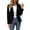 A Black, variant on Womens Blazer Jacket Ndbuld Women'S Fall Winter Solid-Color Casual Collar Casual Coat Blue,M