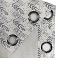 thumbnail image 4 of Ambesonne Ethnic Grommet Curtain, Herbs Leaves Art, 50" x 84", Khaki Grey and White, 4 of 6