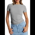 thumbnail image 2 of Camiseta de Corta Y2k Gris M, 2 of 8