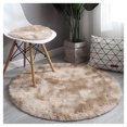 thumbnail image 1 of CAROOTU Soft Area Rug Fluffy Round Rug Shaggy Circular Rug For Bedroom Living Room Home Decor, 1 of 7