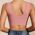 thumbnail image 2 of VISALY Front Closure Lace Wireless Comfort Bra Wide Strap Full Coverage Everyday Bra for Women Oversize No Underwire Bras Lace Breathable Push Up Front Clasp Bras for Older Women Pink 9Xl, 2 of 9
