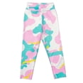 thumbnail image 6 of NIEWTR Cute Printed Girls Stretch Ankle Leggings Ankle Length Girl’s Girls Leggings with Pockets-Kids Soft High Waist Athletic Workout Dance Running Yoga Pants (A-Green,3-4 Years), 6 of 6