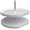 White, variant on Rev-A-Shelf LD-2262-32-11-1 Lazy Daisy Polymer Double 2 Tier 32"W D Shaped Lazy Susan -