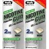 Nicotine Gum 2mg Sugar Free Mint Flavor Generic for Nicorette 50 Pieces per Box Pack of 2 Total 100 Pieces