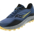 thumbnail image 2 of Saucony Women's Peregrine 12 Trail Running Shoe, Basin/Gold, 8, 2 of 4