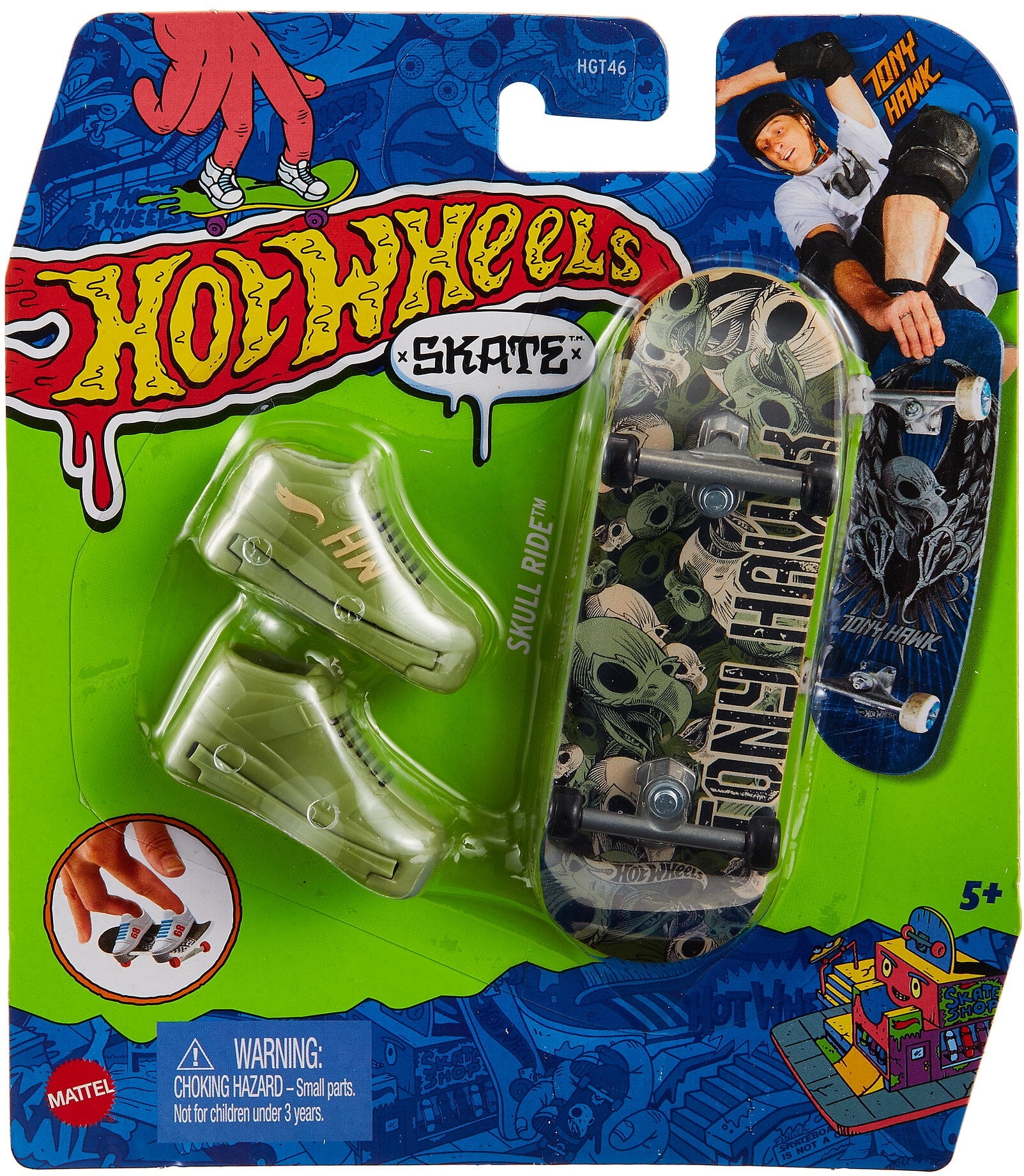 duisternis Installatie Gedragen Hot Wheels Skate Tony Hawk Fingerboard & Skate Shoes, Toy for Kids (Styles  May Vary) - Walmart.com