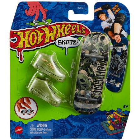 Assorted the Hot Wheels Skate Tony Hawk Fingerboard & Skate Shoes  Toy for Kids (Styles May Vary) 