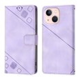 thumbnail image 2 of Compatible with iPhone 13 Mini Classic Embossed PU Leather Case with Card Holder Shockproof Cover, 2 of 5