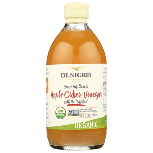 De Nigris Organic Apple Cider Vinegar Unfiltered, 17 Fl Oz Walmart