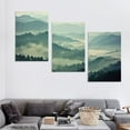 thumbnail image 4 of Nawypu  Beautiful Foggy Hills in Sri Lanka-Beach Canvas Wall Art, 12''x16''X3 Panels, 4 of 4
