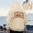 thumbnail image 1 of MHFRRA Sudadera con Capucha para Hombre, de Manga Larga, Informal, Cómoda, con Cordón Ajustable para Deportes Al Aire Libre y Uso Diario Beige, 1 of 6