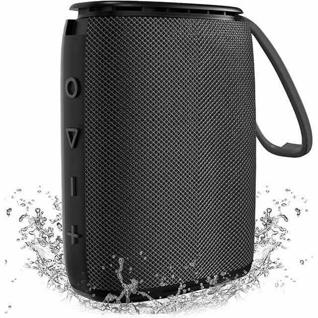 wonima02 IPX7 Waterproof Bluetooth Speaker, H3 Portable Wireless Speaker Bluetooth 5.0 with Rich Bass HD Stereo Sound 15H Playtime USB-C Charge, Shower Speaker TWS Pairing for Home, Outdoors, Travel