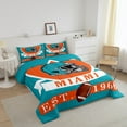 thumbnail image 3 of Erosebridal American Football City Bedding King Comforter Set, Eat Sleep Down Comforter, Soccer Lover Comforters & Duvets, Lightweight Room Decoration, 3pcs, 3 of 8