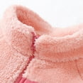 thumbnail image 7 of Kids Fuzzy Jackets Stand Collar Front Zip Multi Pockets Fleece Thicken Thermal Casual Sports Coat Fall Winter Wear (16-17Years, Pink), 7 of 7