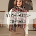 thumbnail image 3 of Prolriy Scarf for Women Autumn and Winter Colorful Plaid Shawl Thickening Warm Fringe Scarf Womens Scarf B, 3 of 8