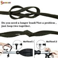 thumbnail image 6 of Spencer 2 Pack Kayak Paddle Leash Fishing Rope Rod Safety Lanyard Boat Accessories Stretchable Coiled Rod for Kayak and SUP Paddles "Gray", 6 of 8