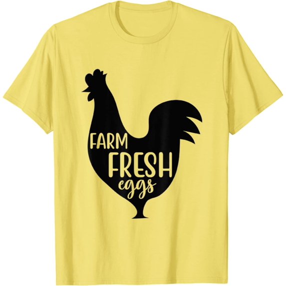 Farm Fresh Eggs Chicken Hen Chick Silhouette for Men Women T-Shirt