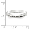 thumbnail image 7 of 10K White Gold 3mm Standard Flat Comfort Fit Band Ring Size 13.5, 7 of 7