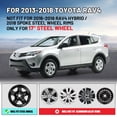 thumbnail image 4 of 4 Pack 17 inch Wheel Cover Hubcap Compatible with Toyota Rav4 2013 2014 2015 2016 2017 2018,Snap-on Installation,Lacquer, 4 of 7
