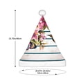 thumbnail image 3 of Salouo Bird and Floral for Adult Christmas Hat Xmas Holiday Hat Santa Hat for Women & Men Festive Headwear Accessories Fit for Christmas/ New Year/Holiday/Party,1PC, 3 of 6